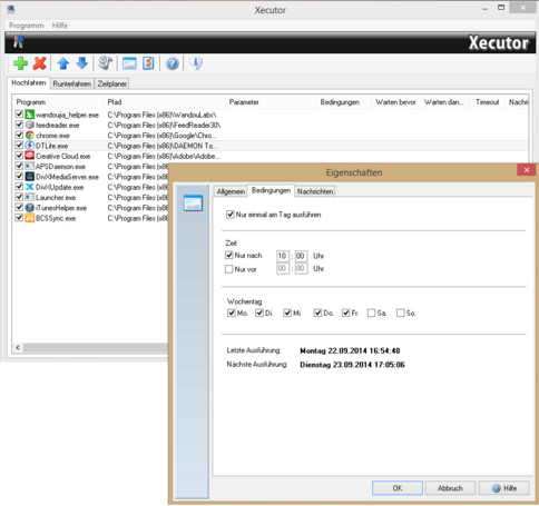 Xecutor - Eigenschaften