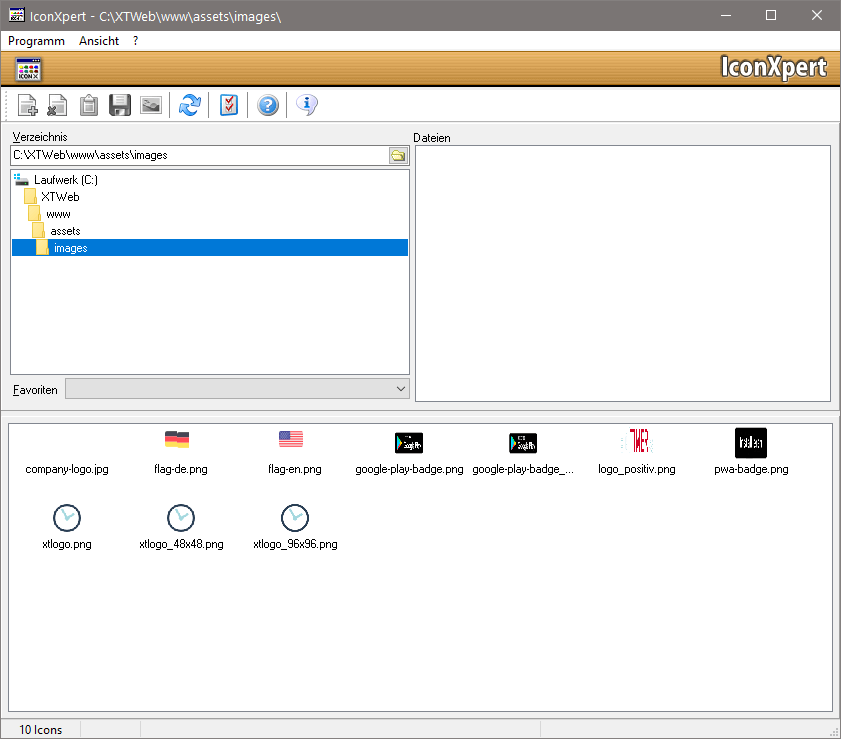 IconXpert - Icons sortieren